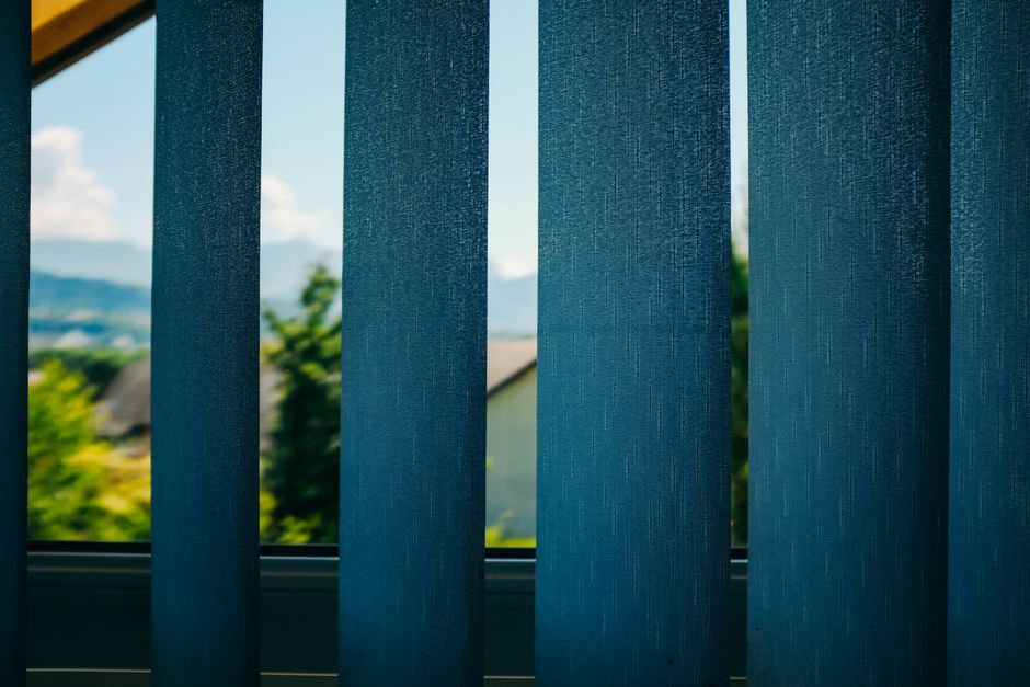 Beautiful custom drapes framing a sunlit window